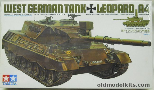 Tamiya 1/35 Leopard A4 With Conning Tower and Figure, 35112 plastic model kit